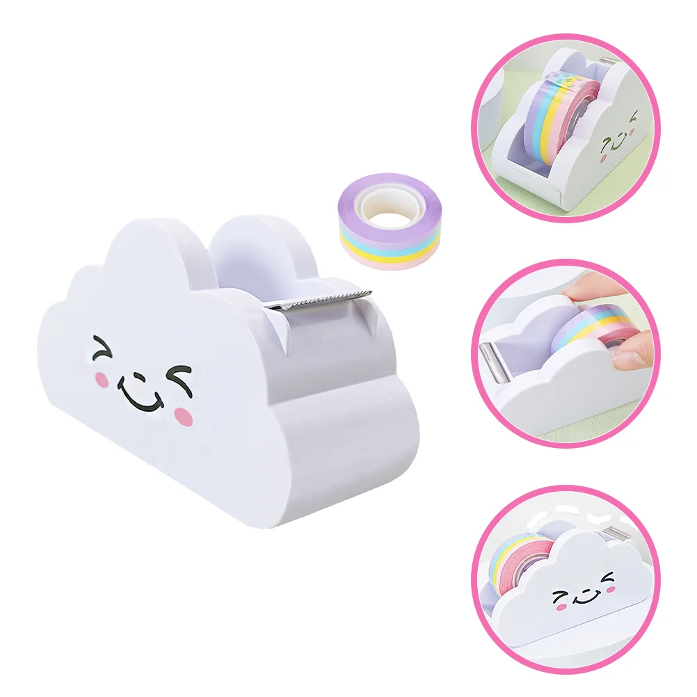 

Tape Desktop Stationery School Supplies Office Decorations Holder Plastic Cutie
