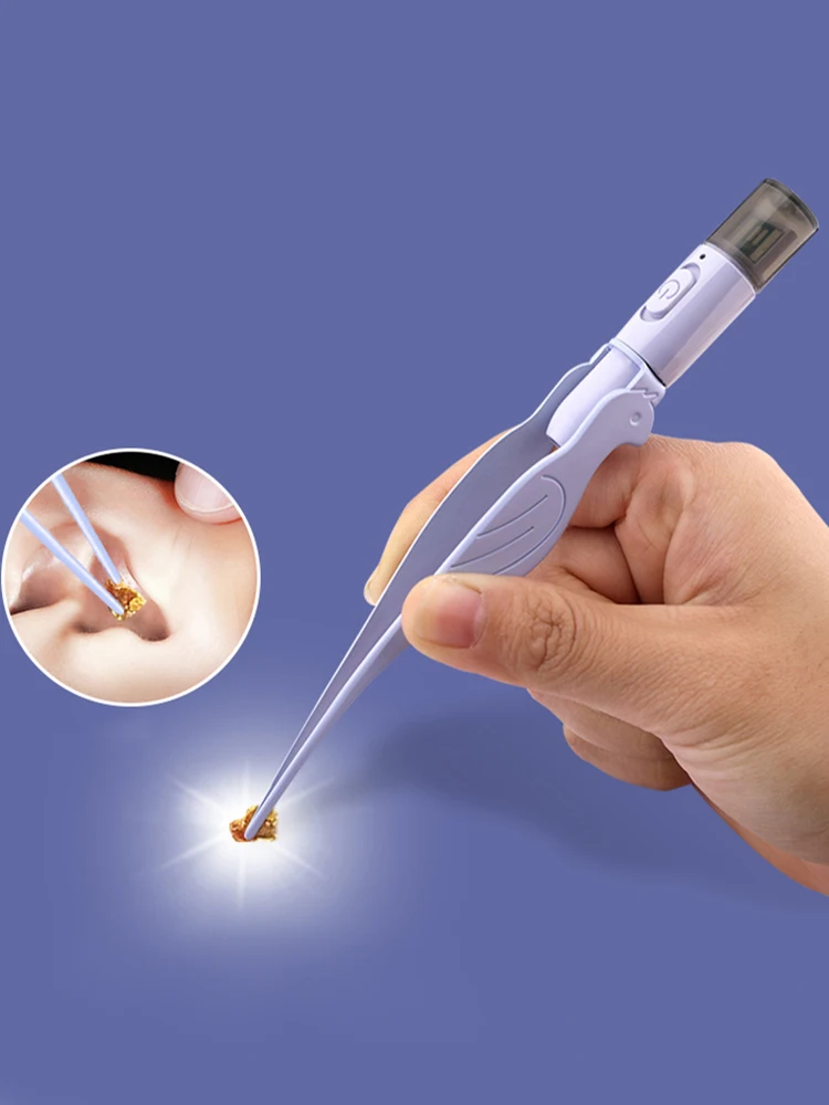 

Ear Tweezer Ear Wax Removal Tool with LED Light Magnifying Glass Ear Pick Cleaner Earwax Tweezers for Ear Wax Remover Ear Care