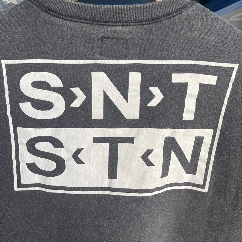 Повседневная мужская и женская толстовка с треснутыми буквами принтом лучшего