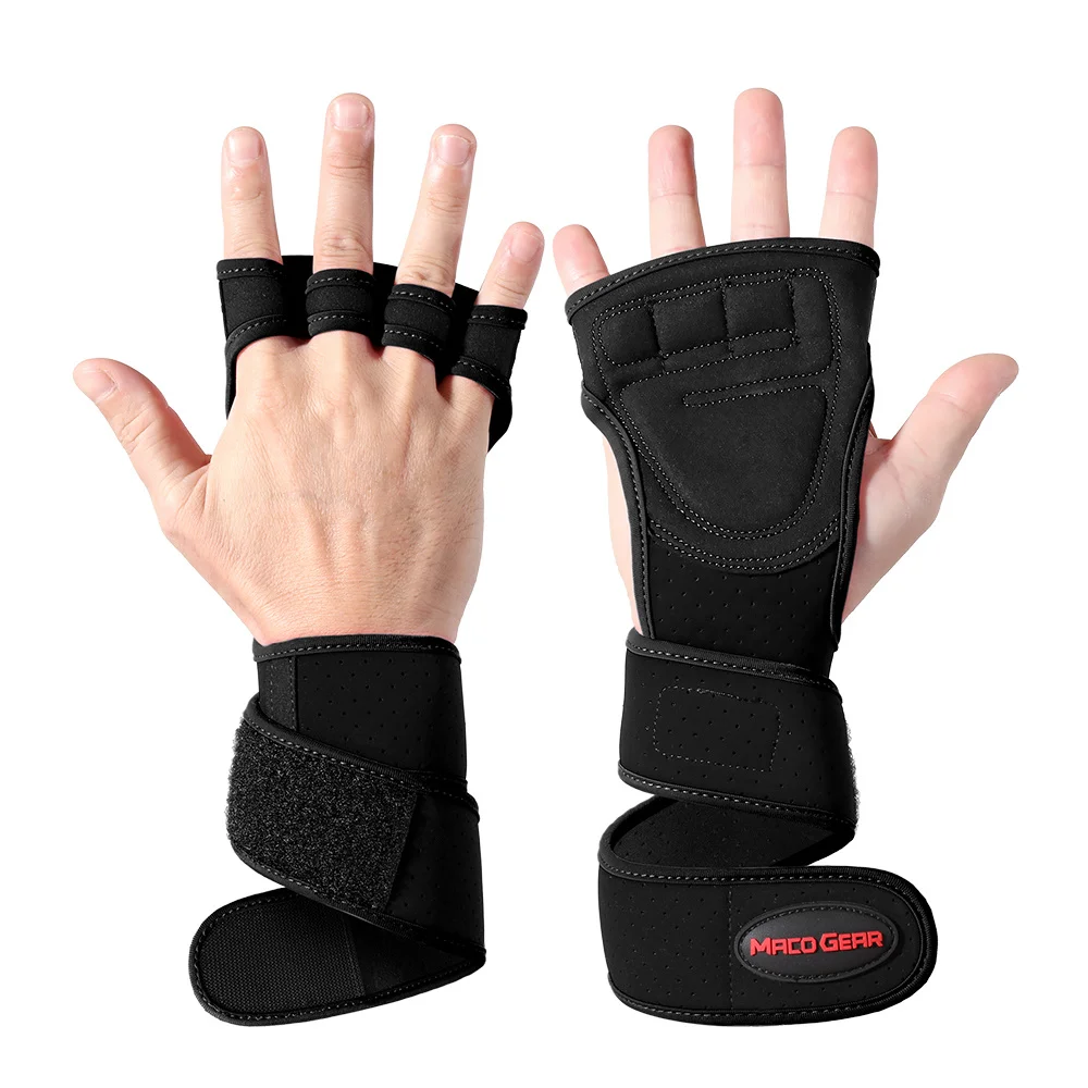

Gym Fitness Weightlifting Training Gloves Anti-slip Anti-shock Pad Sport Body Building Gym Hand Palm Protector Gloves