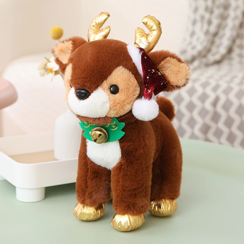 

Nice Cute Stuffed Christmas Reindeer Plush Cuddly Toy Gift For Children