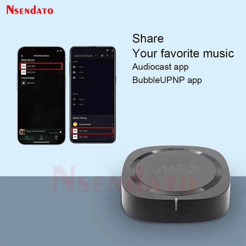 Фото Audiocast uNET USB Music Nas Network Audio Sharing Device Адаптер Совместимый UPNP iHome WiiM AudioPro Audiocast M5 M20 Amp50 №3