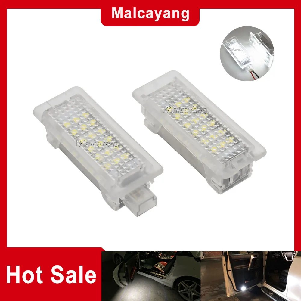

2Pcs White LED Footwell Under Door Welcome Courtesy Light For Mercedes Benz ML-Class W166 E-Class Couple C207 Cabriolet A207