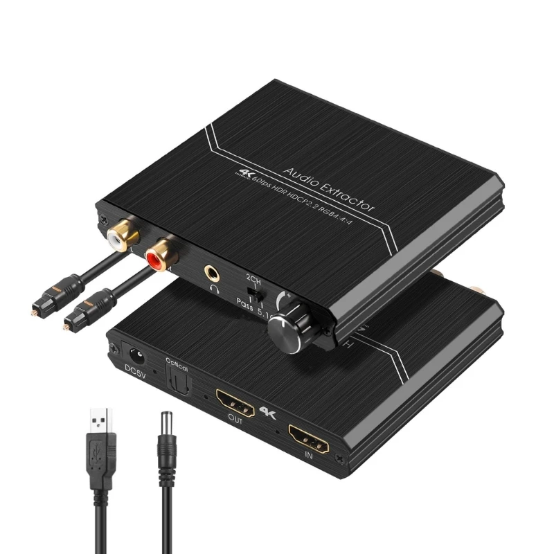 

448F HDMI-compati Extractor 5.1ch 2.0ch Splitter Converter 1080P 60Hz