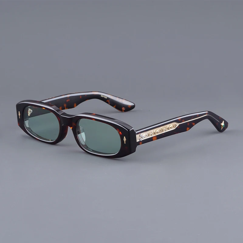 

2023 New handmade high quality JMM HULYA acetate oval authentic men's sunglasses with luxury personalized small frame women