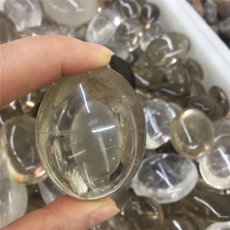 1000 г Высокое качество натуральный белый прозрачный кристалл цитрин дымчатый