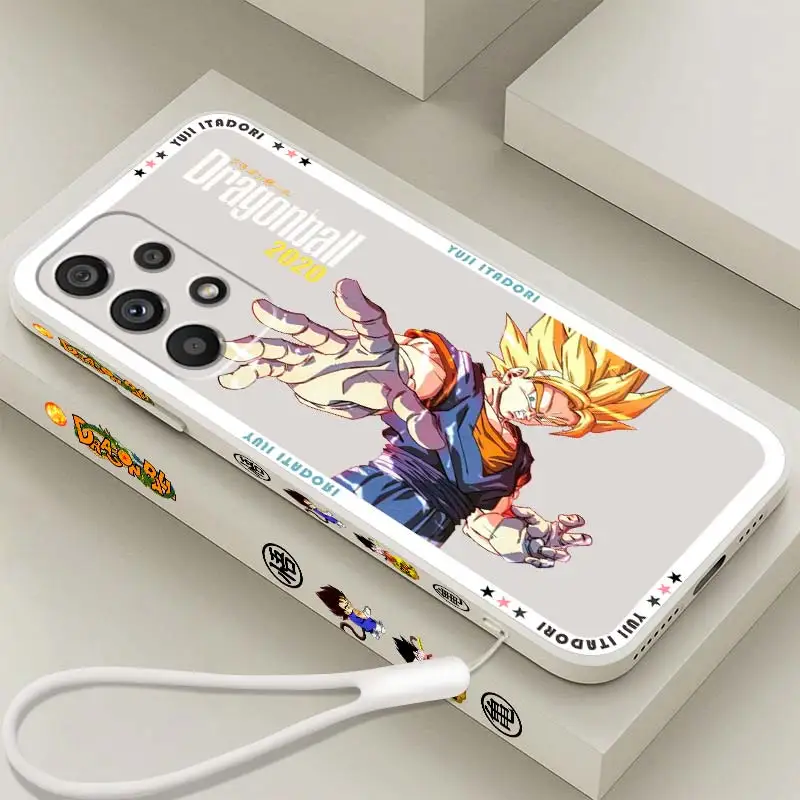 

D-Dragon B-Ball Anime Comics Phone Case For Samsung Note 20 10 A54 A31 A14 A03 A22 A34 A04 A24 Ultra Plus 5G Liquid Left Rope
