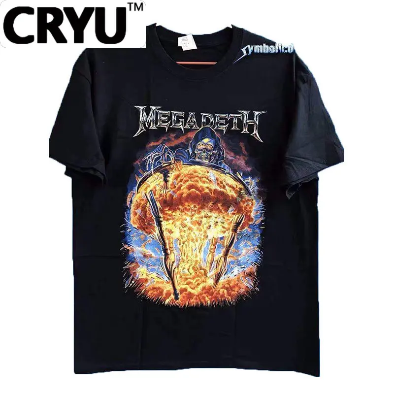 

CRYU MEGADETH NUCLEAR Large round neck cotton T-shirt