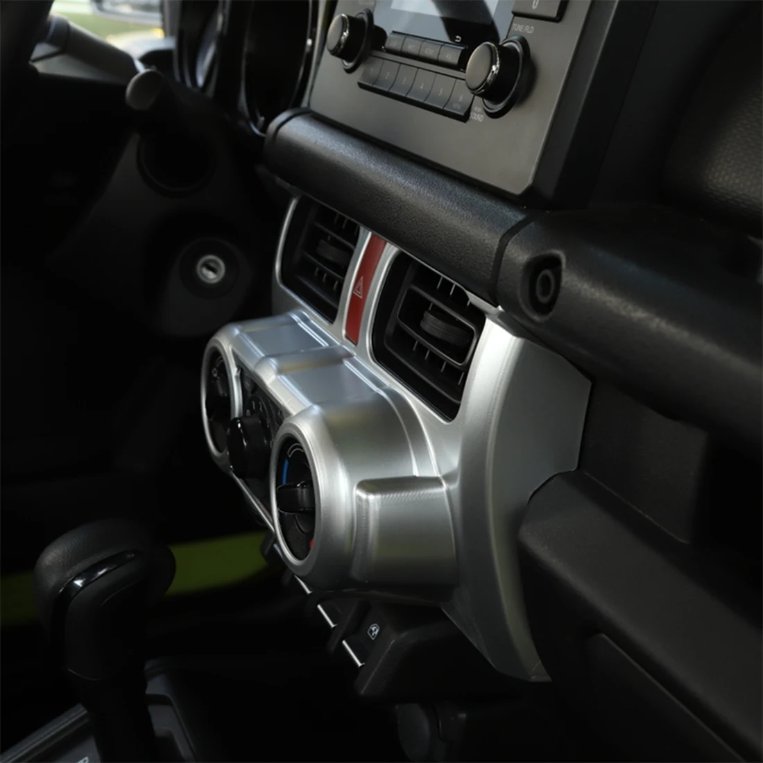 

Центральная консоль, ручная декоративная панель кондиционера для Suzuki Jimny 2019-2022, аксессуары, АБС-пластик, серебро
