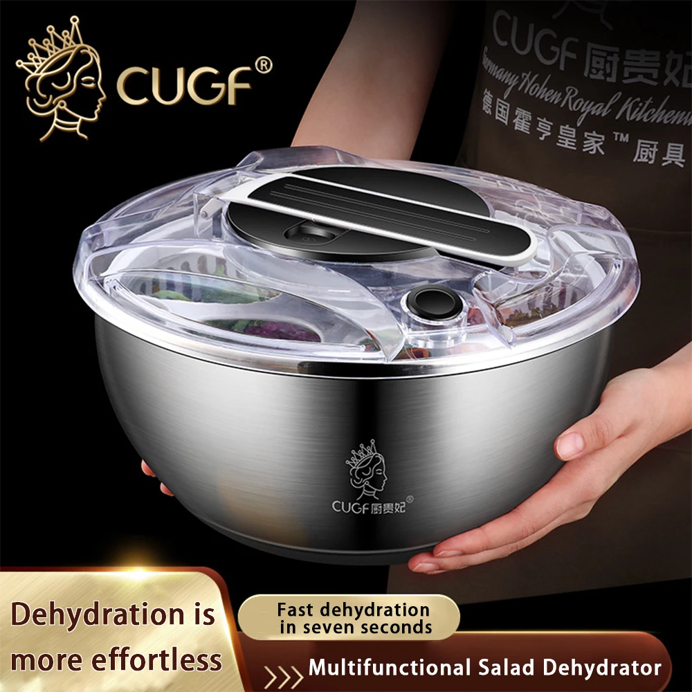 Антигидратор для овощей из нержавеющей стали Спиннер салата корзина слива