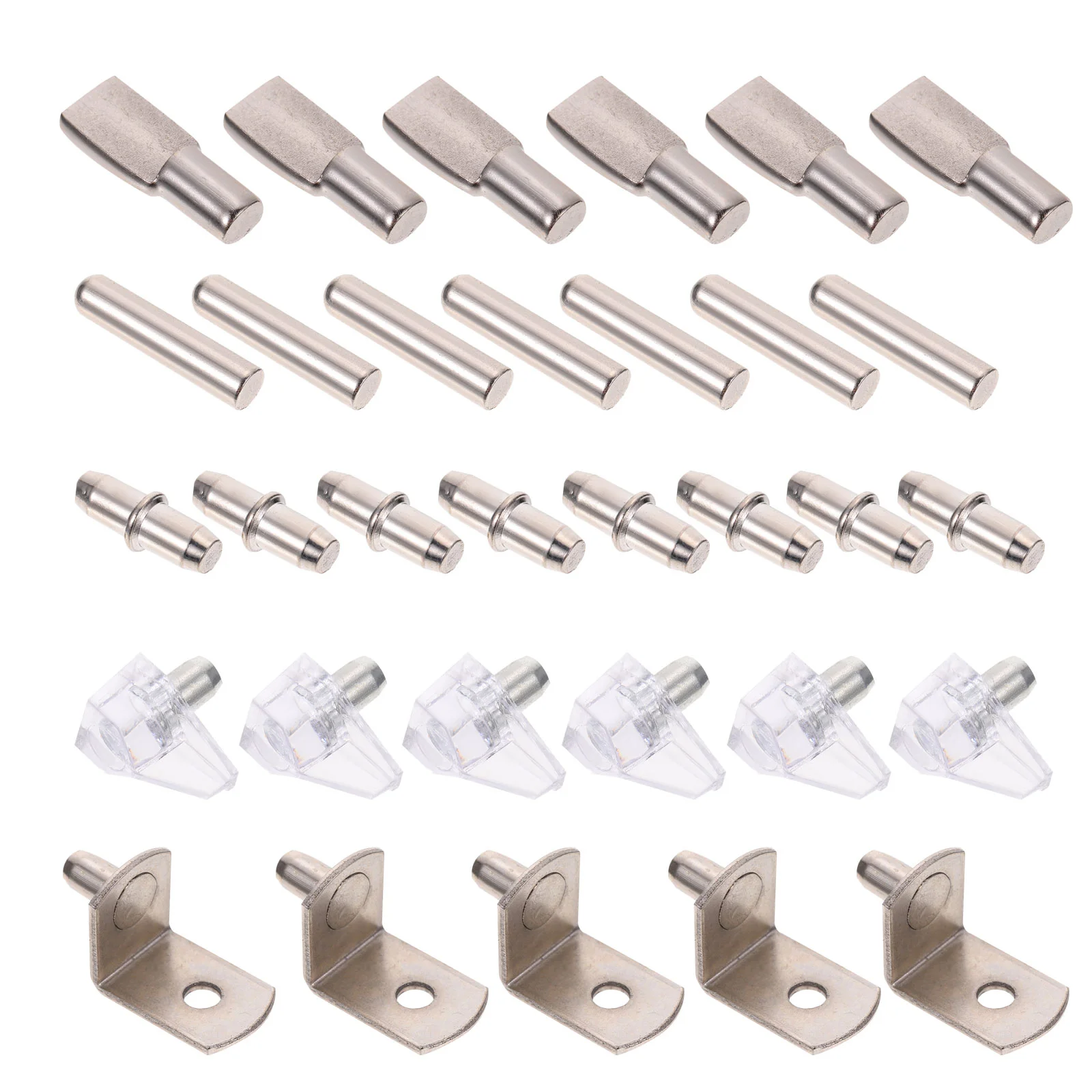 100Pcs Heavy Duty Safe Clapboard Layered Support Shelf Shelf Brackets for Cabinets