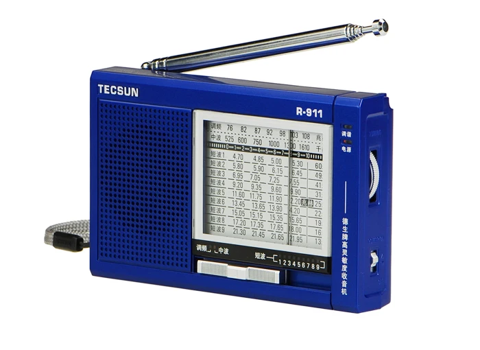 Tecsun R-911 Высокочувствительный стереоприемник FM / MW SW 11 диапазонов