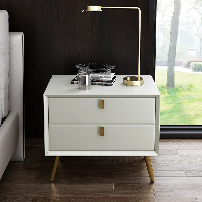

Luxury White Nightstands Storage Sideboards Makeup Modern Mobiles Unique Desk Nightstands Vanity Table De Chevets Home Furniture