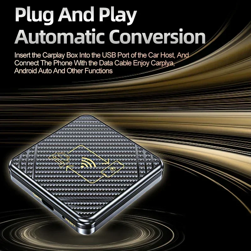 Новая беспроводная умная мини-бокс CarPlay Type-c Plug and-Play стабильная и быстрая модная