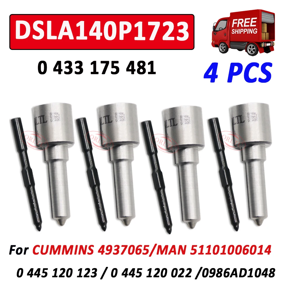 Дизельный топливный инжектор DSLA140P1723 DSLA 140 P 1723 сопло 0433175481 для CUMMINS 0 445 120 123 022 0986AD1048