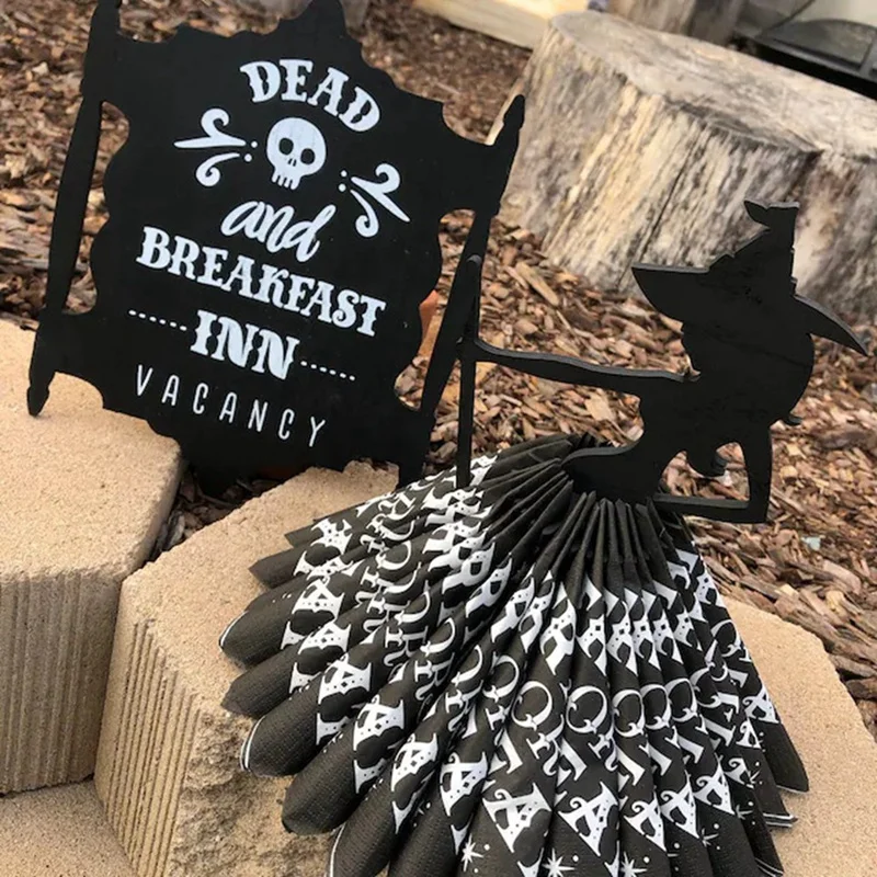 Настольная настольная скатерть в виде ведьмы на Хэллоуин для Хэллоуина