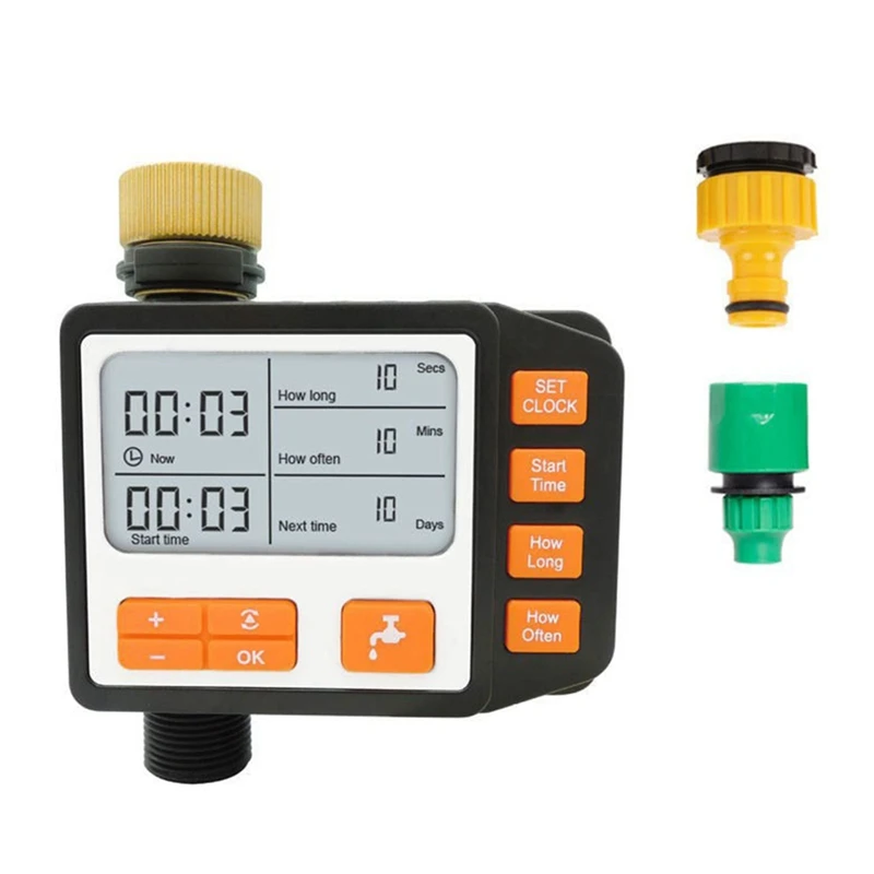 

Digital Water Timer Programmable Outdoor Single Outlet Automatic On Off Water Faucet Timer Irrigation System Controller