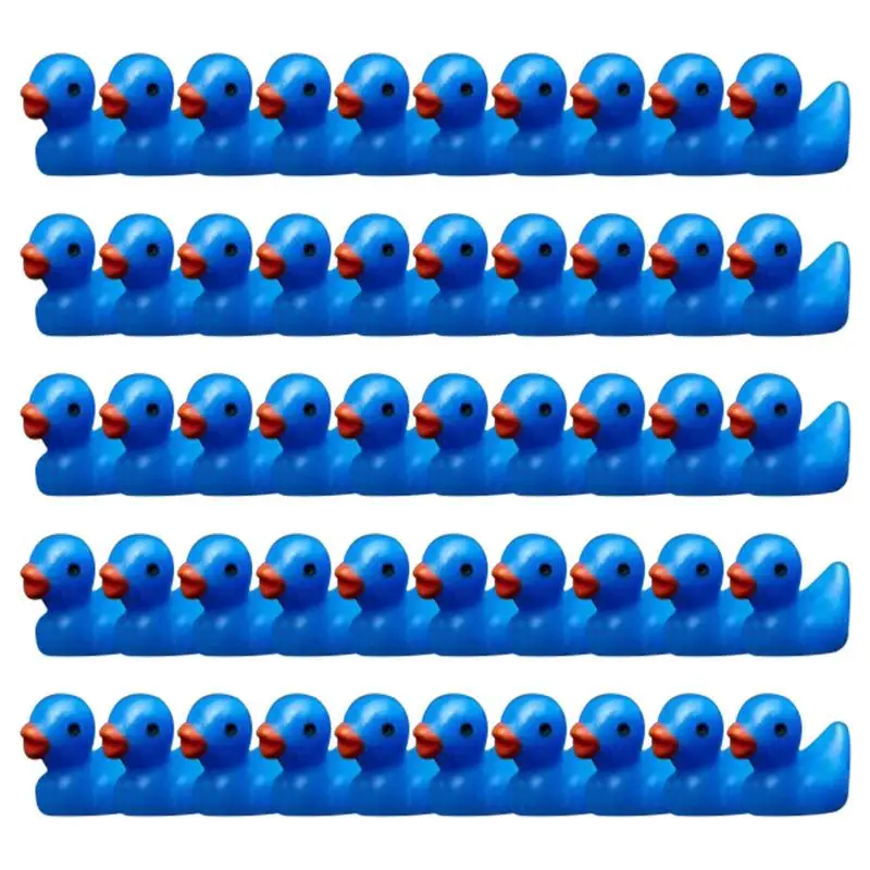 

Mini Resin Duck 50pcs Tiny Miniature Duck Figures Miniature DIY Duck Figures Landscape Aquarium Dollhouse Ornament For Christmas