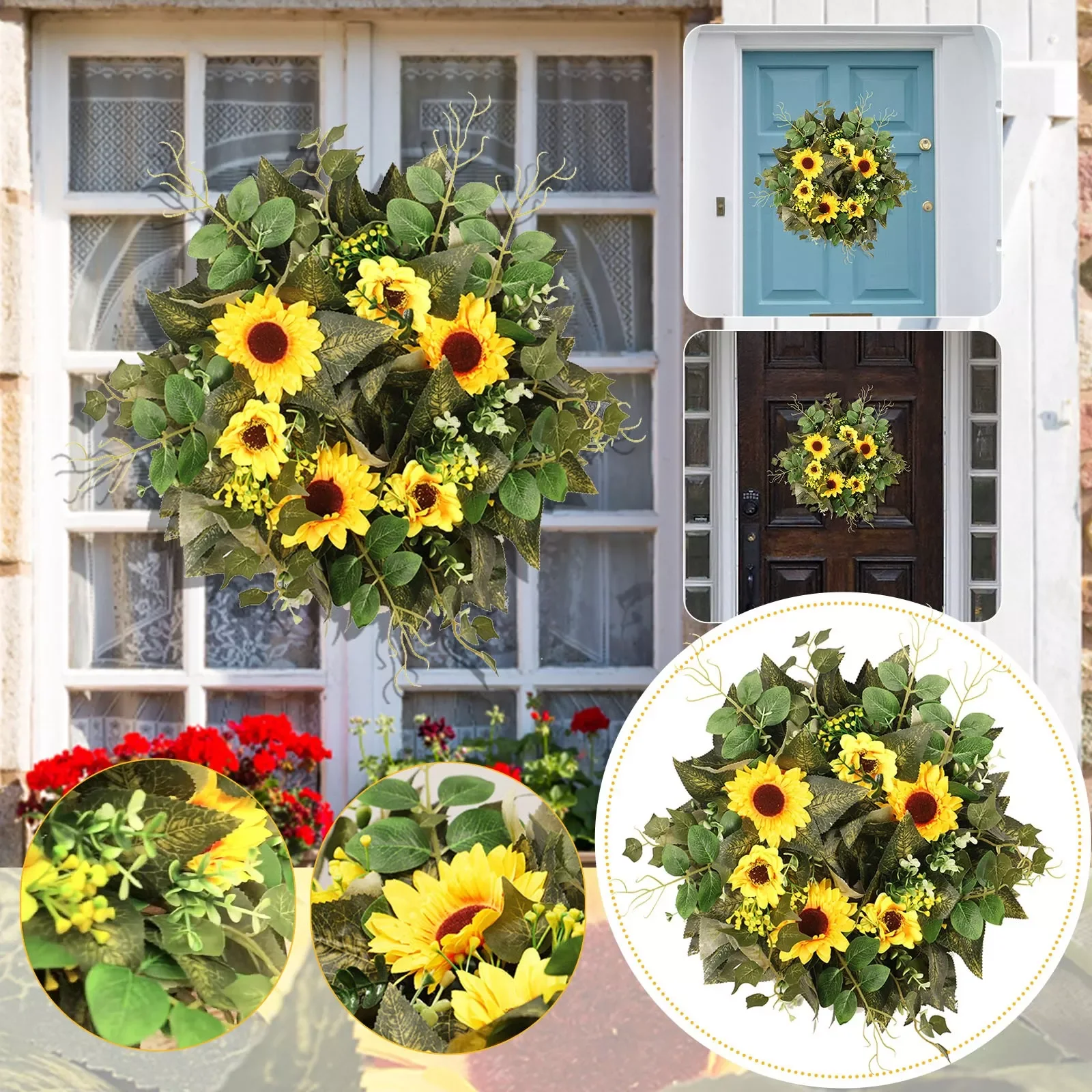 

Garland Front Door Garland Home Decor Window Wall Party Wedding Hanging Decor Owl Front Door Decor Christmas for Garage Lights