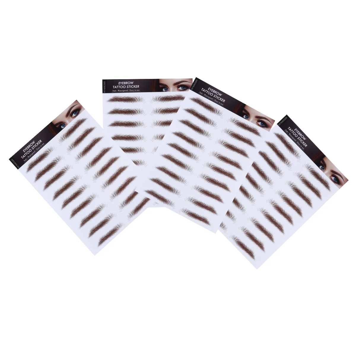 

Tattoo Stickerssticker Brow Waterproof Temporary Fake Makeup Offbrown False Peel Hair 6D Authentictint 4D Transfer Womengrooming