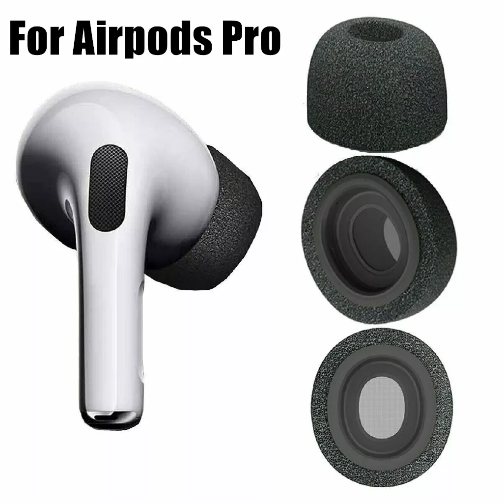 

Memory Foam Ear Tips for Airpods Pro Protective Earbuds Cover Noise Reduction Headphones Ear-pads on Airpodspro Accessories