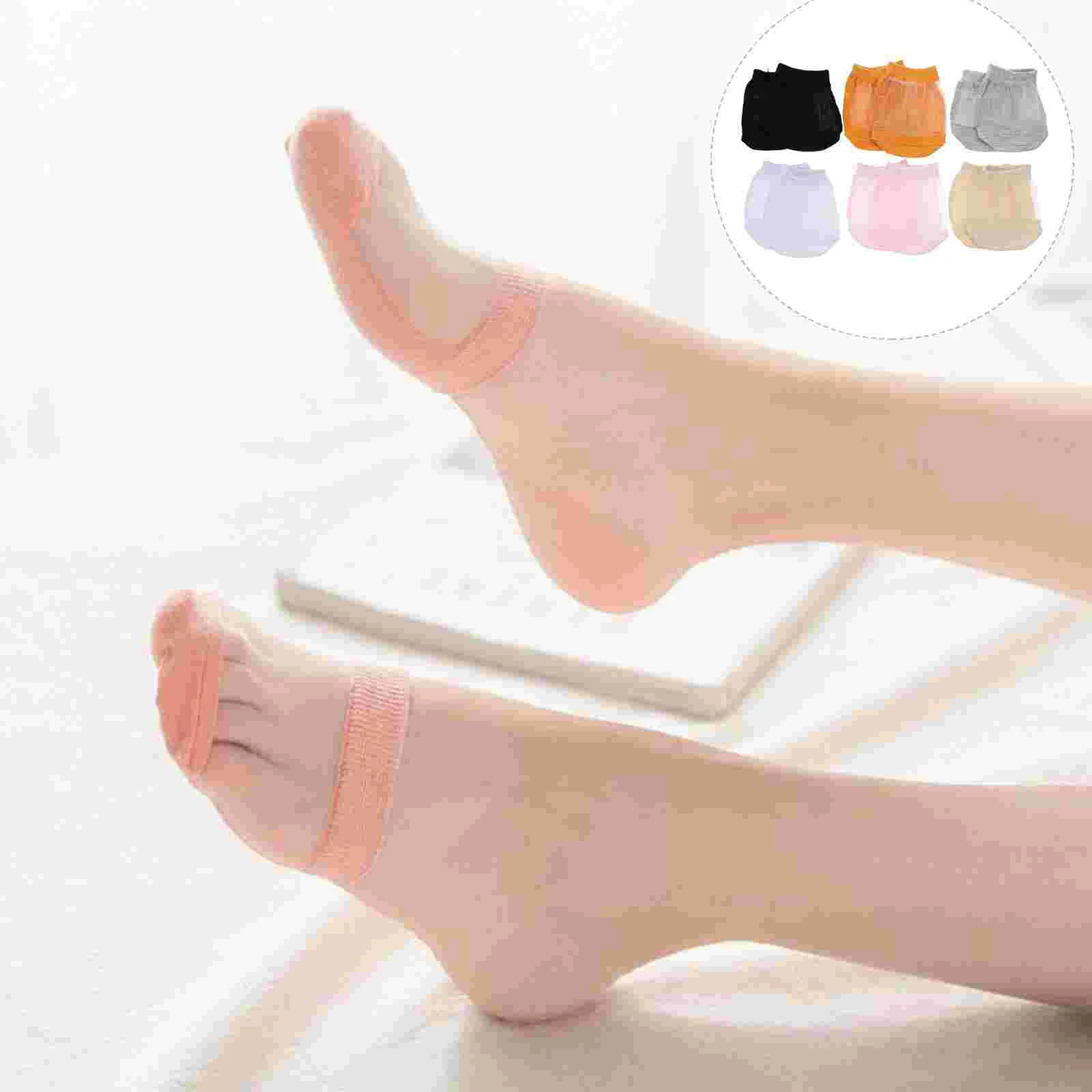 

Socks Half Toe Liner Summer Topper Foot Forefoot Boat Cottonbottom Supple Full Comfortable Woman Skidnon Padding Cover