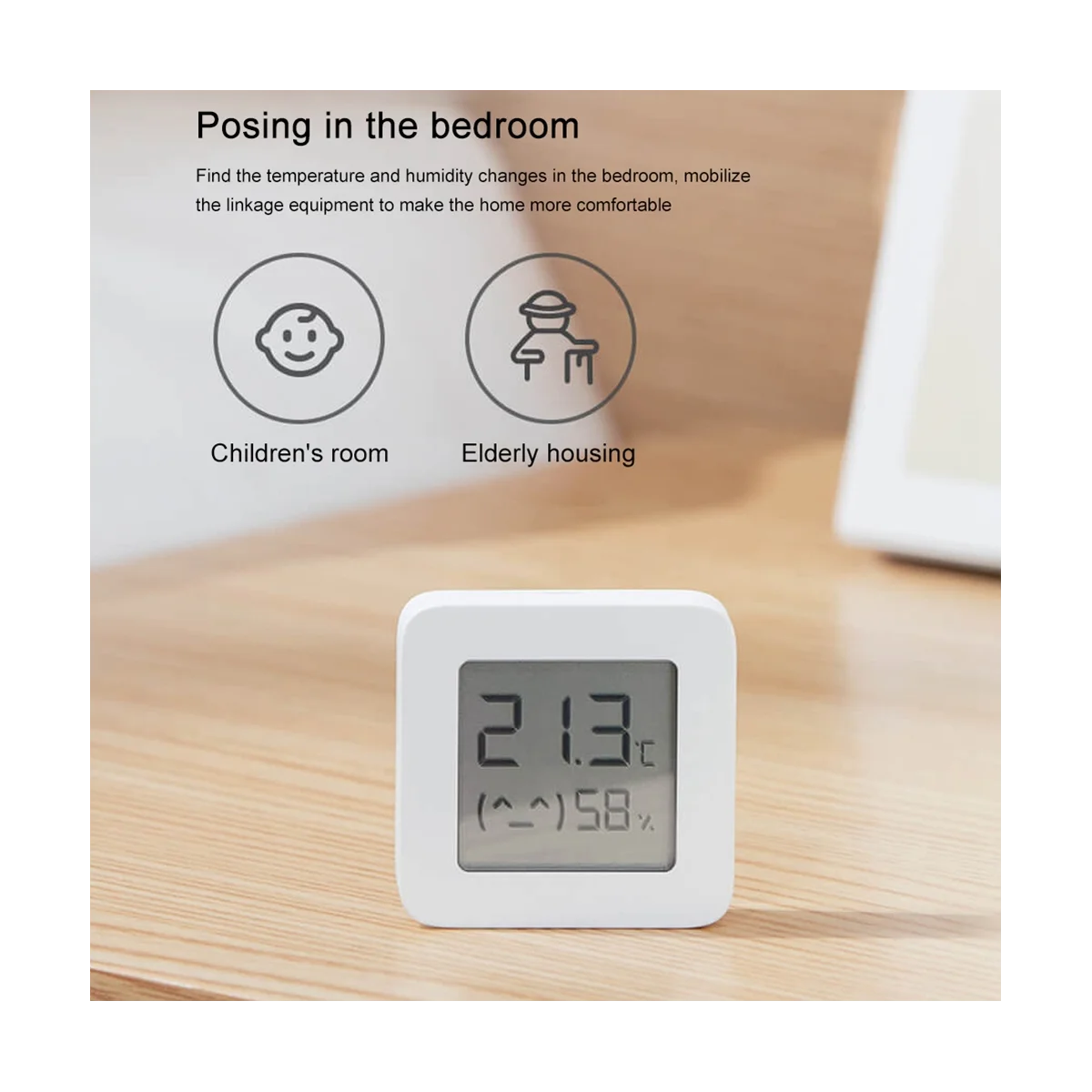 

Термометр Xiaomi Mijia 2 для умного дома, цифровой датчик температуры и влажности с ЖК-экраном, 2 шт.