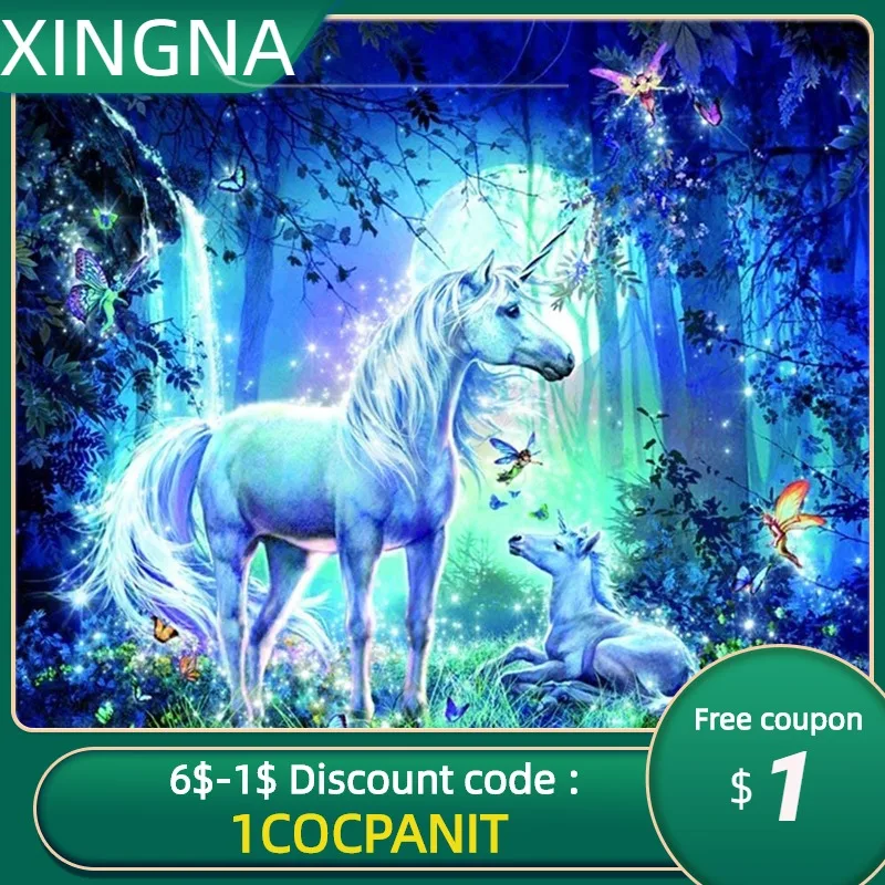 

5DCANVAS Full Drill DIY Diamond Painting Kit "Cartoon unicorn" Handmade Embroidery Cross Stitch 5D Home Decor