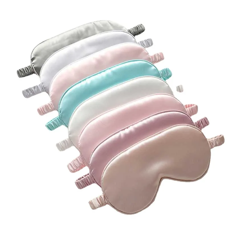 Двусторонняя маска для глаз из искусственного шелка ежедневного сна защита