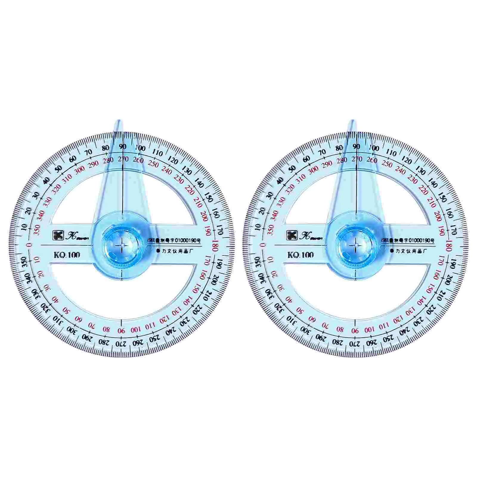 

Multifunctional Geometric Ruler Degree Swing Arm Protractor Mathematics Drawing Ruler Circle Protractor Ruler, 2Pcs