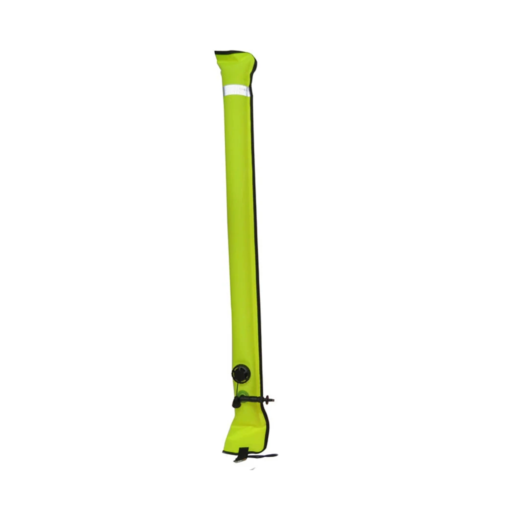 

Scuba Diving Surface Marker Buoy Visibility Safety Sausage Signal Tube SMB Inflatable Nozzle Floating Water Sports Equipment