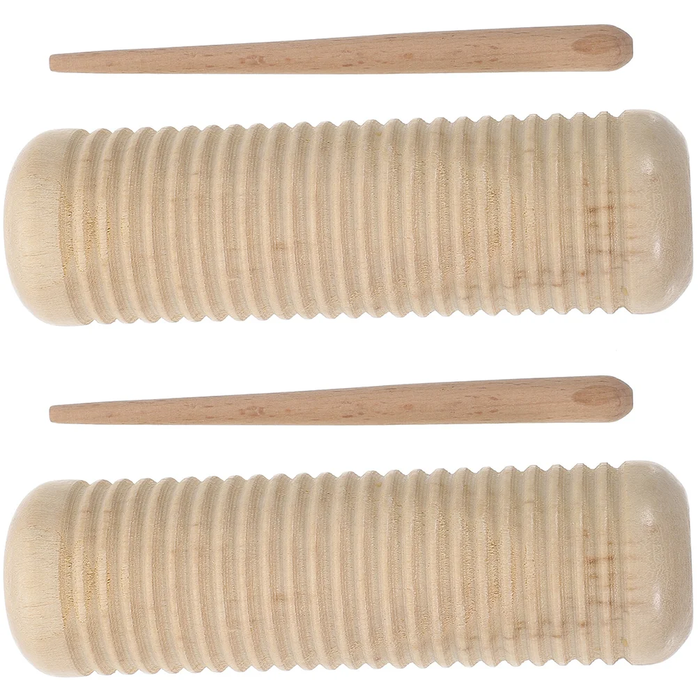 

2 Sets Guiro Wood Percussion Instrument Early Education Instrument for Developing Music Potential