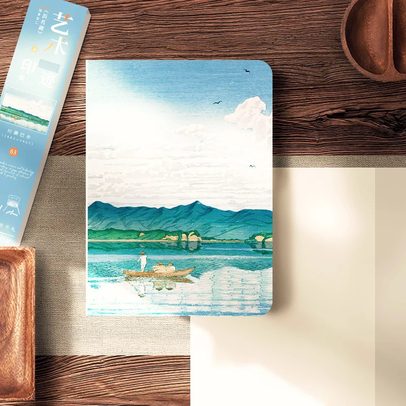 

The Lake Series Plain Book 13.2*18.3cm 160P Blank Paper Notebook Creative School Office Diary Sketchbook Gift