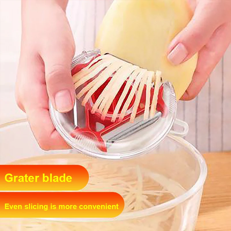 

3In1 Multifunction Kitchen Tools Fruit and Vegetable Peeler Vegetable Shredding Tool Stainless Steel Blade Easy To Clean Replace