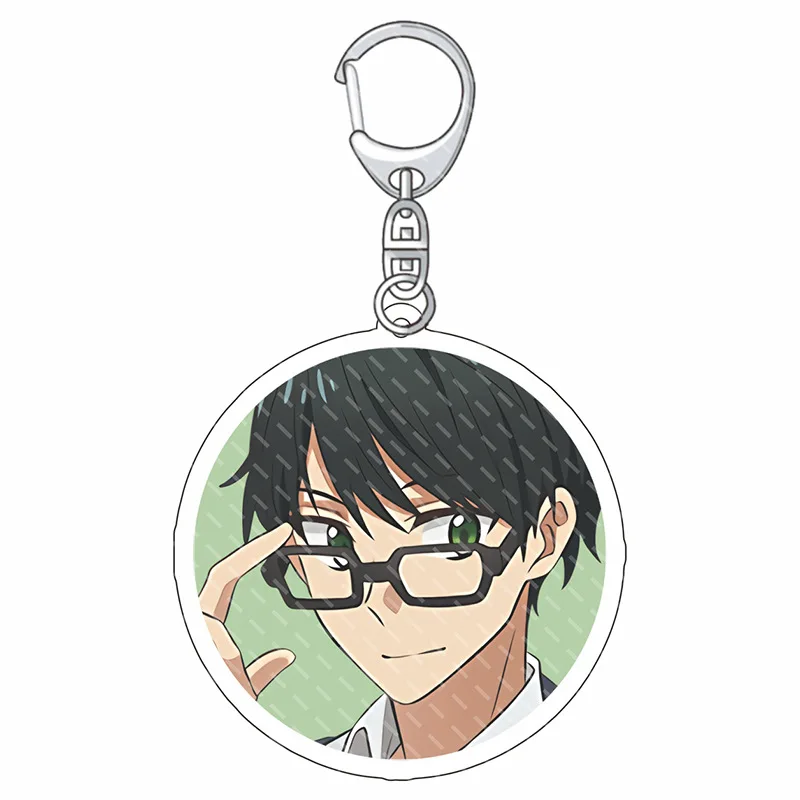 Cute BL Anime Sasaki to Miyano Acrylic Keychain Miyano Yoshikazu Sasaki Shumei Hirano Daiga Figure Bag Pendant Keyring Fans Gift