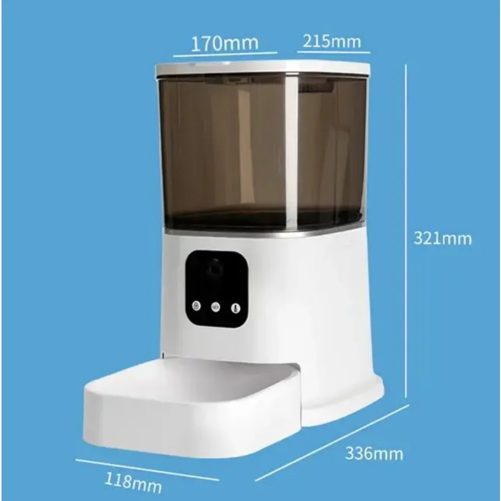 6L Home Camera Smart Automatic Pet Feeder Tuya Wireless Wifi Alexa Google Voice Control 1080P Two-way Talking with Camera enlarge