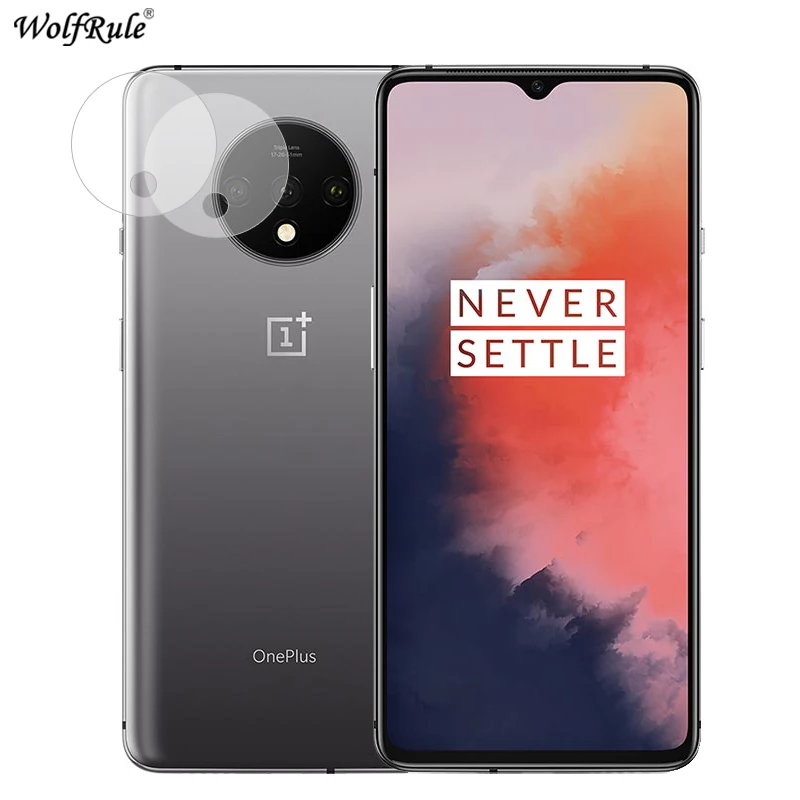 2 шт. для Oneplus 7T Защитная пленка камеры Гибкое стекловолокно HD Задняя камера Len