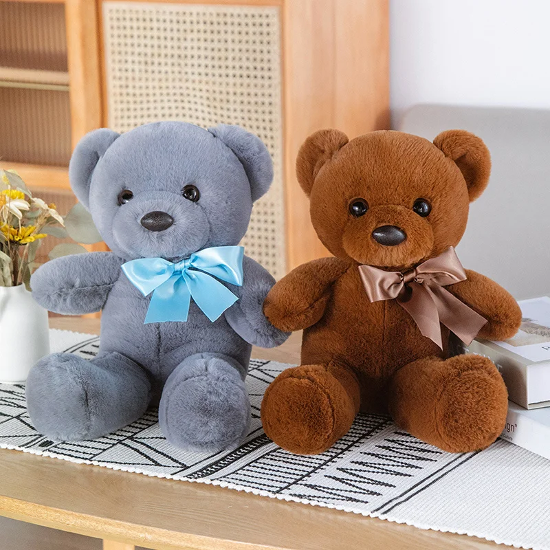 Lovely Ribbon Bear Plush Doll Soft Cartoon Animal Stuffed Toy Cute Pillows Teddy Toys Baby Comfort Dolls Girl Gift |