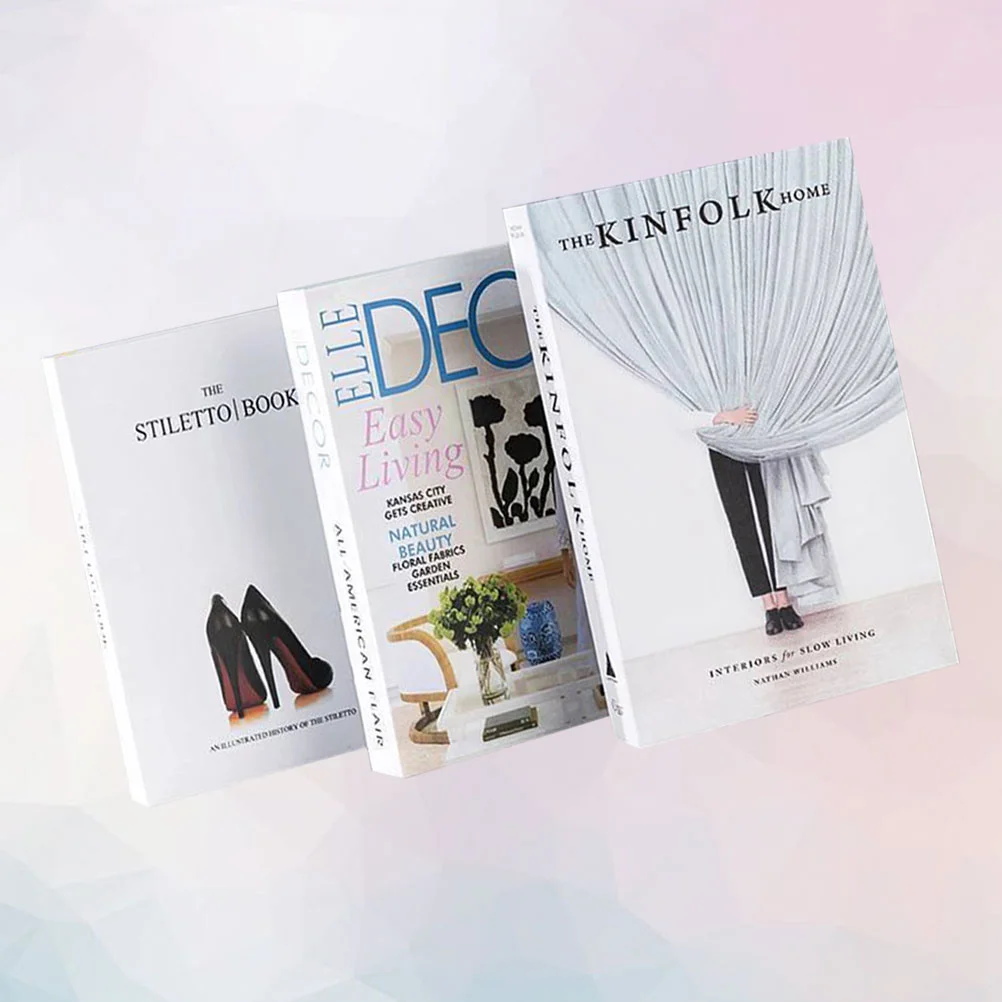 

Bookfake Decor Decoration Books Model Office Photography Photo Prop Table Modern Simulation Ornament Paper Stack Decorative