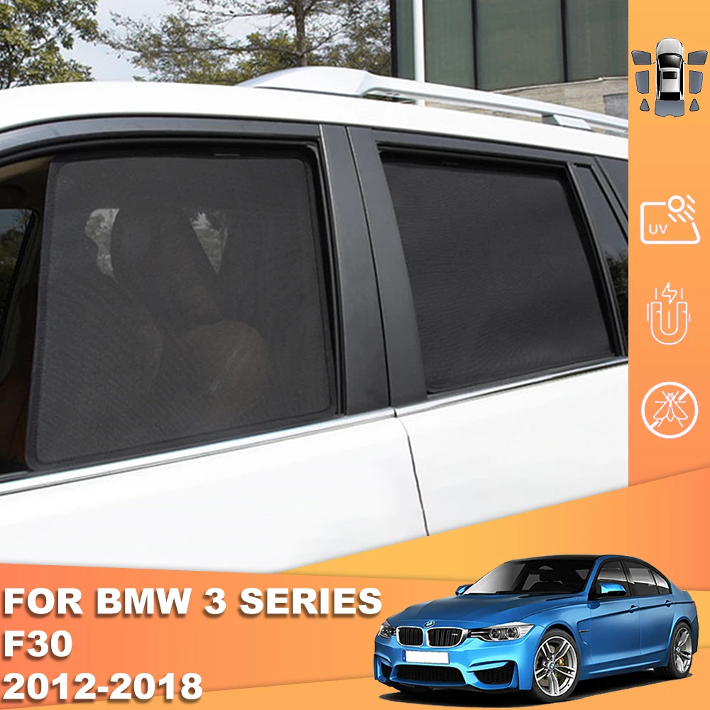 

For BMW 3 Series F30 F80 2011-2019 Car Sunshade Magnet Front Windshield Mesh Curtain Rear Side Window Sun Shade 316d 318d 320d