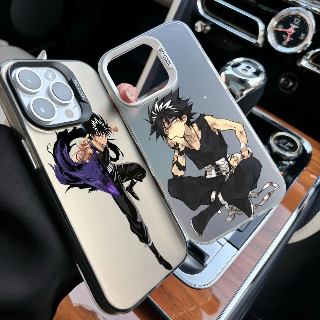 Yu Hakusho Hiei для Apple iPhone 15 14 13 12 11 X XS XR 8 7 Plus Pro Max матовый цветной серебристый чехол