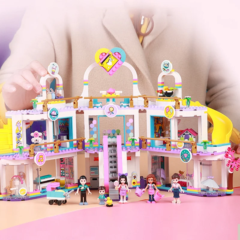 

1032pcs Heartlake City Shopping Mall With 5 Minifigs girl friends Building Block Sets Toys 41450 Christmas birthday Gifts
