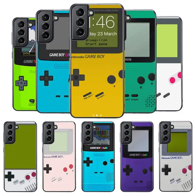 

Display Retro Gameboy Phone Case For Samsung S8 S9 S10 S20 plus 5G lite note 20 ultra PC nax fundas cover