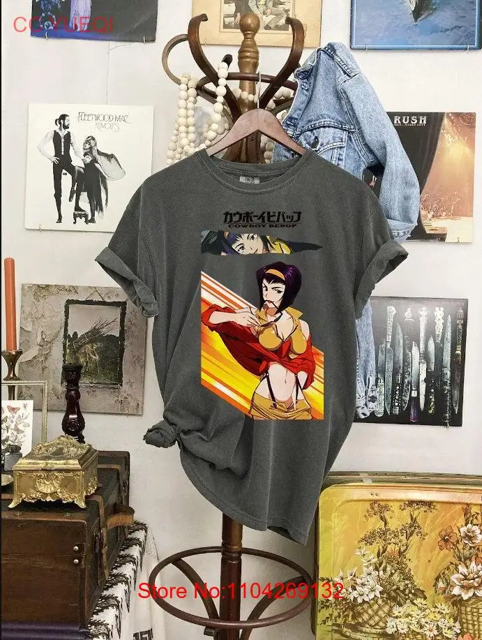 Футболка в стиле аниме Ковбой бибоп винтажная ретро-футболка с длинными или