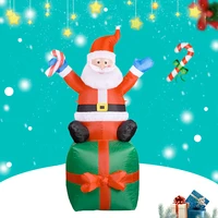 5 9ft inflatable santa claus toy with led lights christmas blow up doll for children gift new year party outdoor lawn decoration