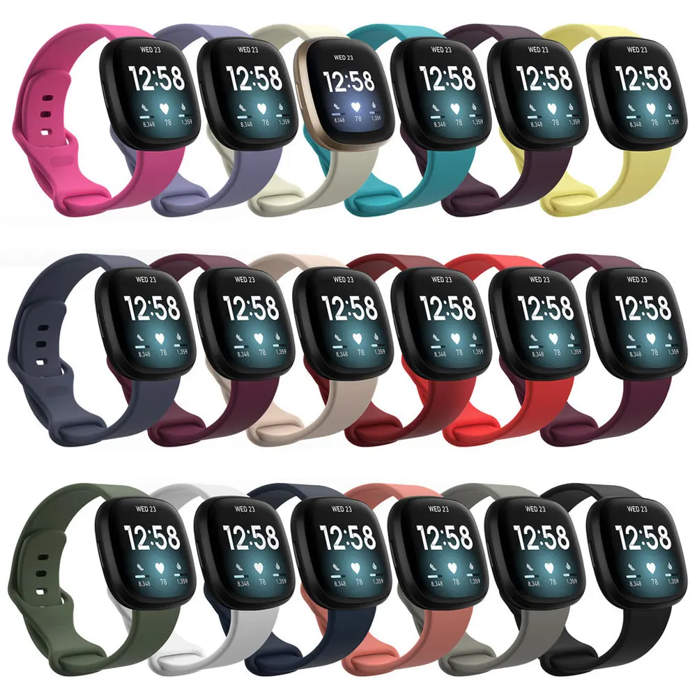 

Bracelet Wrist Strap For Fitbit Versa 3 Watchband Soft Strap Correa For Fitbit Sense Versa3 Sense Wearable Watch Band Accessorie