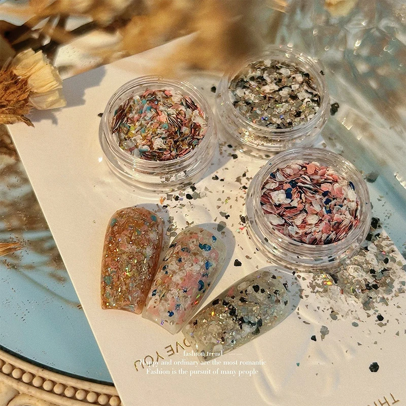 Блеск для ногтей в стиле ретро Nanyang смешанные блестки аксессуары материалы