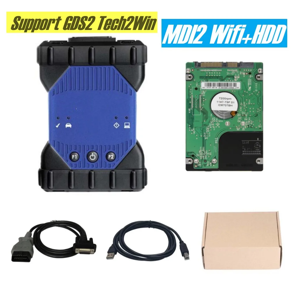 

New MDI 2 Multiplexer Diagnostic Interface MDI2 with Wifi Card Support Diagnosis Programming and Flashing With V2023.2 Software