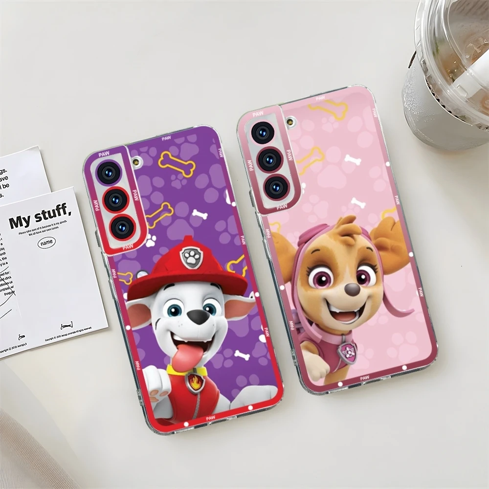 Фото Прозрачный чехол для телефона P-Paws P-Patrols для Samsung S22 S23 S20 S21 A11 A13 A22 A31 A32 A51 A52 Plus Ultra Angel Eyes Soft Coque №1