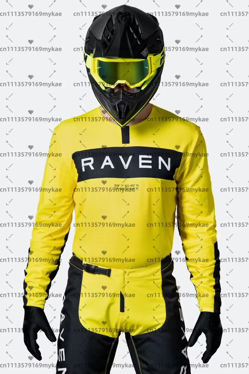 Фото Мужская мотоциклетная футболка Raven Jersey DH для мотокросса, даунхилла, BMX, эндуро и горных велосипедов №3